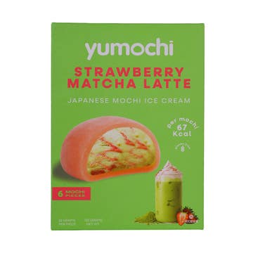 Yumochi Strawberry Matcha Latte Mochi Ice Cream 192g