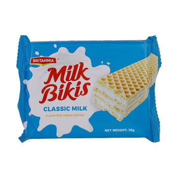 Britannia Milk Bikis Classic Milk Cream Wafers 36g