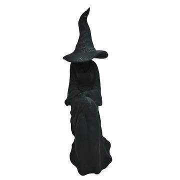 Black Sitting Faceless Witch Ornament
