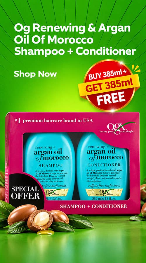 Og Renewing & Argan Oil Of Morocco Shampoo + Conditioner 385ml