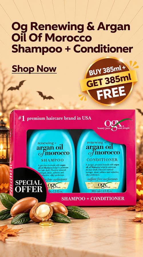 Og Renewing & Argan Oil Of Morocco Shampoo + Conditioner 385ml