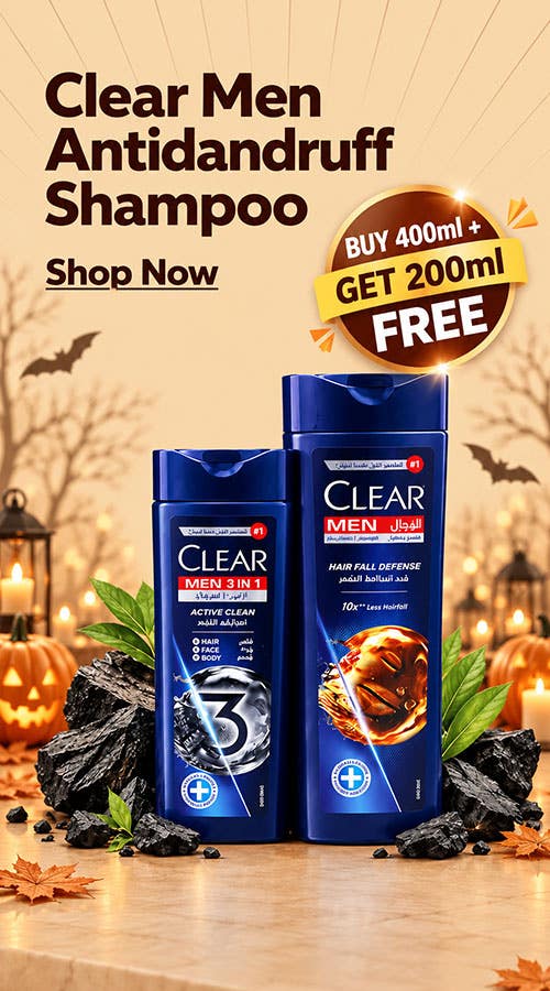 Clear Men Antidandruff Shampoo 400ml + 200ml