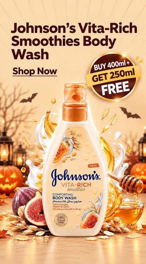 Johnson&rsquo;s Vita-Rich Smoothies Body Wash 400ml + 250ml