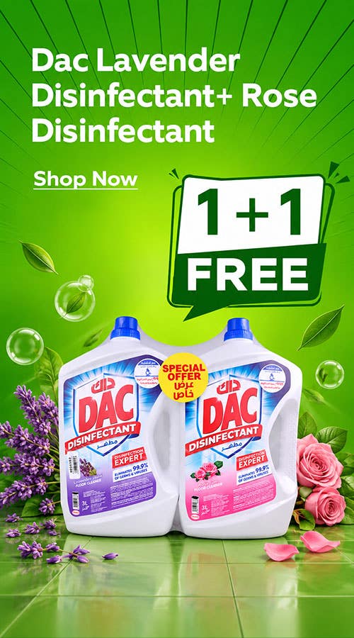 Dac Lavender Disinfectant 3L + Rose Disinfectant 3L