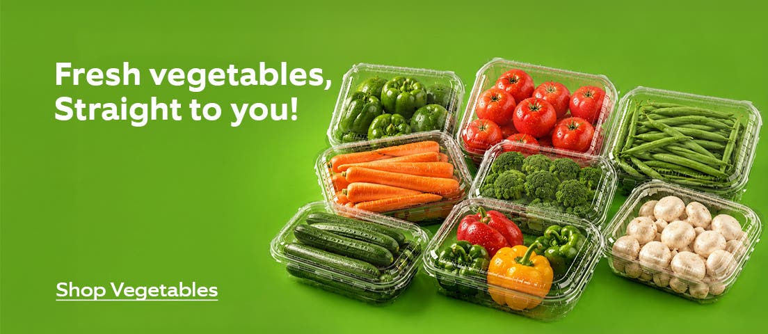 Fresh vegetables, straight to you.